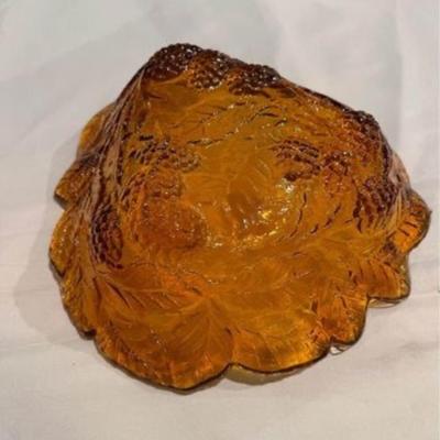 Vintage Amber Bowl