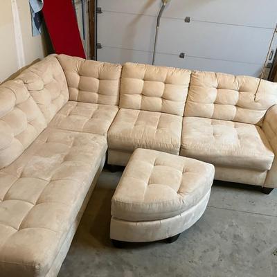 Ultra Suede Sectional sofa