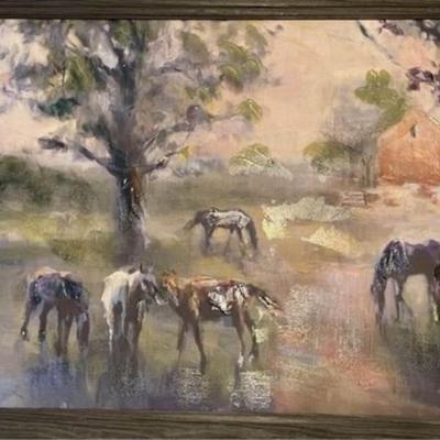 â€œ Daybreak on the farmâ€. by Marilyn Hageman