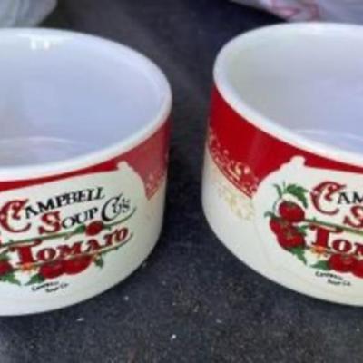 Two vintage Campbellâ€™s Soup mugs