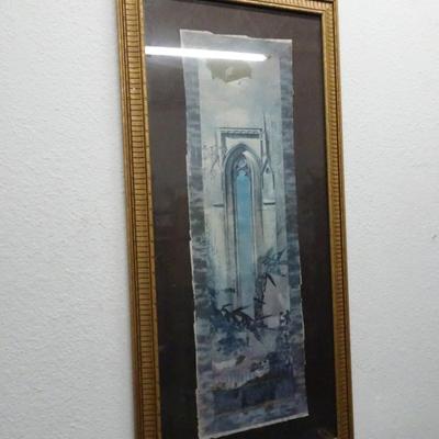 LOT 114. DECORATIVE FRAMED ART