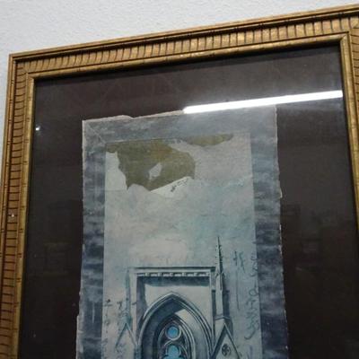 LOT 114. DECORATIVE FRAMED ART