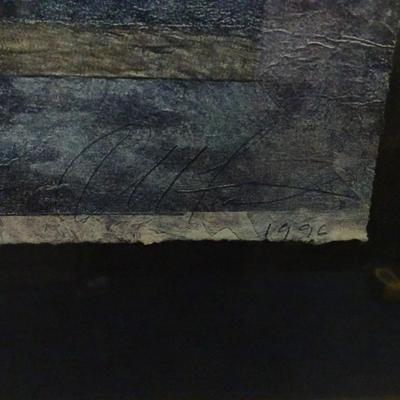 LOT 114. DECORATIVE FRAMED ART
