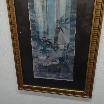 LOT 114. DECORATIVE FRAMED ART
