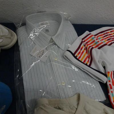 LOT 123  MENS CLOTHING AND SHOES