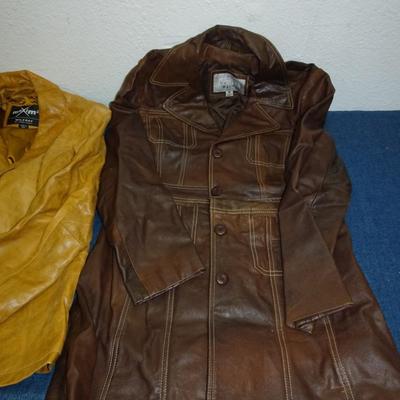 LOT 161. TWO LEATHER JACKETS FROM WILSON LEATHER