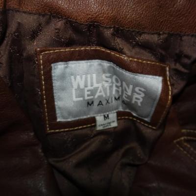 LOT 161. TWO LEATHER JACKETS FROM WILSON LEATHER