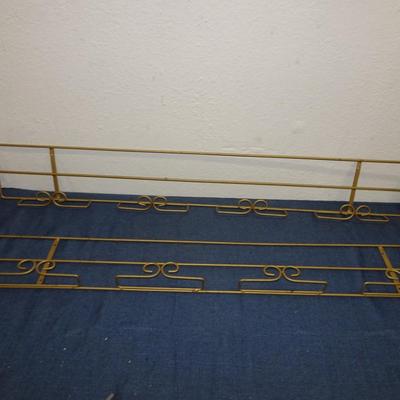 LOT 164. TWO HORIZONTAL METAL PLATE RACKS