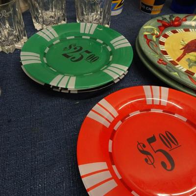 LOT 175. COLLECTION OF PLATES AND BAR WARE