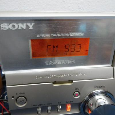LOT 176. SONY BOOK SHELF STEREO SYSTEM