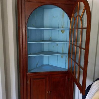 Handsome antique corner cabinet