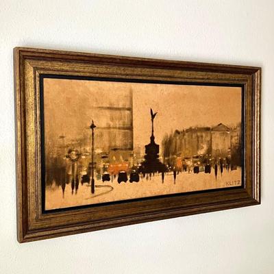 ANTHONY KILTS ~ Piccadilly Circus Framed Canvas Print
