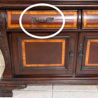 RIVERS EDGE FURNITURE COMPANY ~ Lighted Inlaid ~ China Cabinet ~ *Read Details