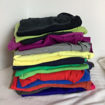 1344 Lot of Ladies Short and Long Sleeve Cotton Knit Tops