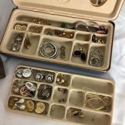 1345 Lot of Costume Jewelry with Boxes