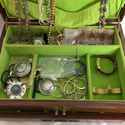 1345 Lot of Costume Jewelry with Boxes