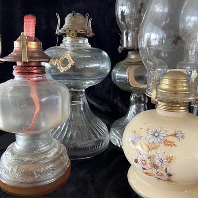 Vintage Oil Lamps. (GR-JM)