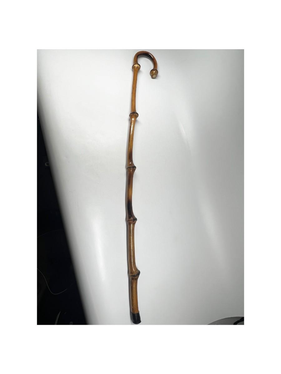 Vintage Wooden Bamboo Walking Cane