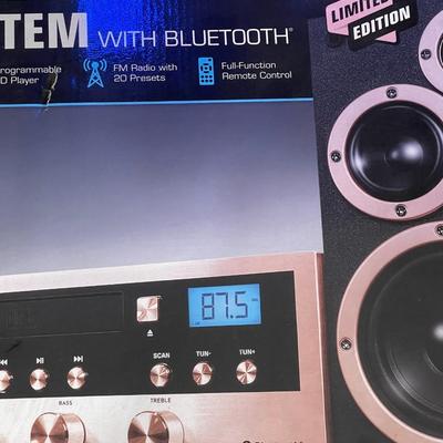 INNOVATIVE TECHNOLOGY ~ Bluetooth CD Stereo ~ Rose Gold