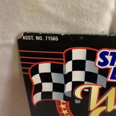 3 NASCAR items - 2 cars and 1 Starting Lineup Figure 4.5â€ tall approx