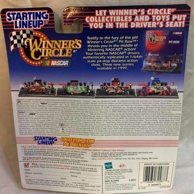 3 NASCAR items - 2 cars and 1 Starting Lineup Figure 4.5â€ tall approx