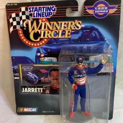 3 NASCAR items - 2 cars and 1 Starting Lineup Figure 4.5â€ tall approx