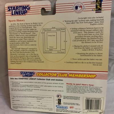 Two 1998 Starting Line Up Sports Superstar Collectibles - Will Clark & NOMAR GARCIAPPARA RC - 1st Year Figure - Boston Red Sox 4.5â€...