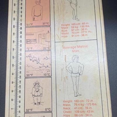 AP - Associated Press Vintage Metric Converter and Fact Finder 8â€ long x 4â€ deep approx