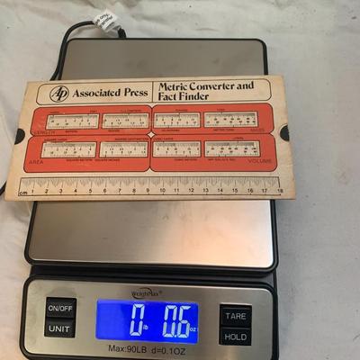 AP - Associated Press Vintage Metric Converter and Fact Finder 8â€ long x 4â€ deep approx
