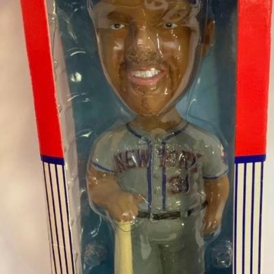 Mike Piazza Geniune Hand Painted BobbleHead Bobble Dobble With Box 8â€ tall approx