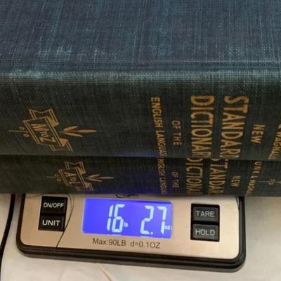 Vintage 1938 Funk and Wagnalls Dictionary 2 volumes - 12â€ x 9â€ x 3â€ approx