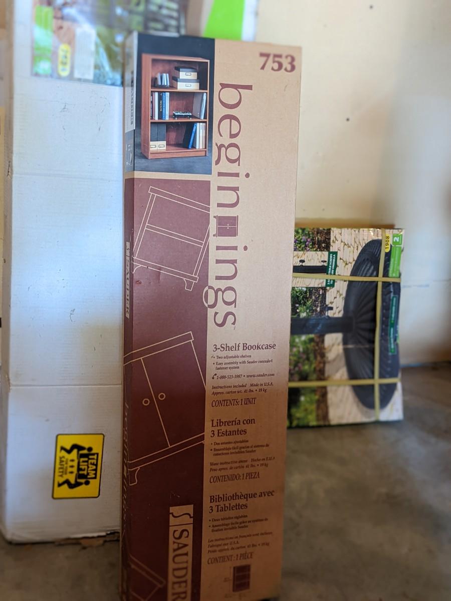 NIB Sauder 3 Shelf Bookcase
