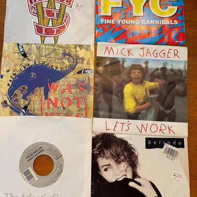 Vintage 45's in sleeves