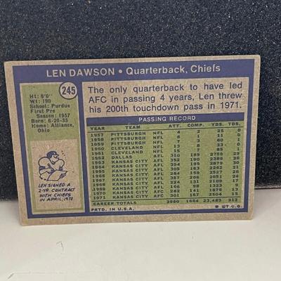 T.C.G #245 Len Dawson QB Chiefs