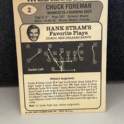1976 Topps Chuck Foreman Card #2 RB Vikings