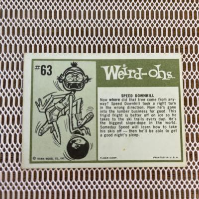 Fleer #63 Weird-ohs Speed Downhill
