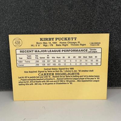 Donruss 1985 Kirby Puckett #438