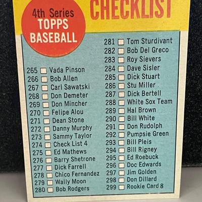 T.C.G #274 Topps 4th series Checklist