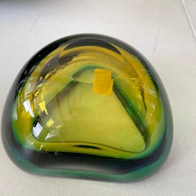 Hand blown Italian glass bowl
