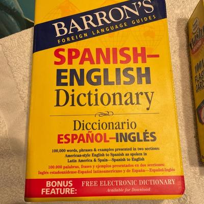 New Spanish English Dictionary and Flash Cards