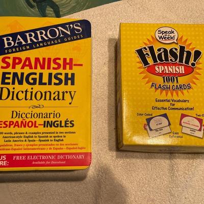 New Spanish English Dictionary and Flash Cards