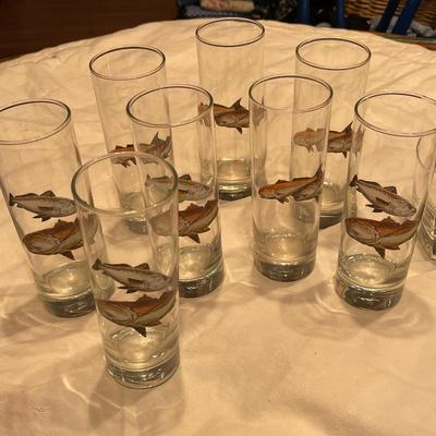 Vintage Richard Bishop Tall and Short Whiskey Glasses