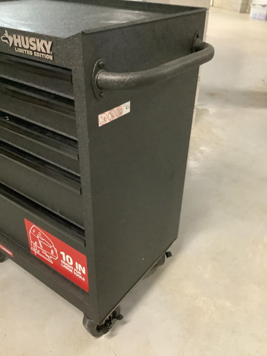 Husky Limited Edition tool chest 38”H 30”W 18”depth 2 keys, items