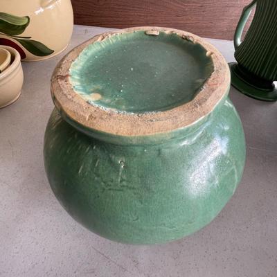 Arts & Crafts Matt Green Vase