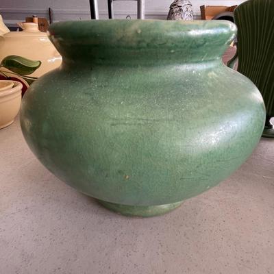 Arts & Crafts Matt Green Vase