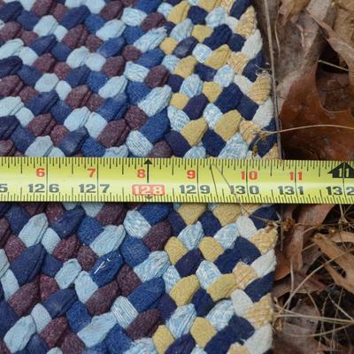 Antique Hand made Braided Rug
