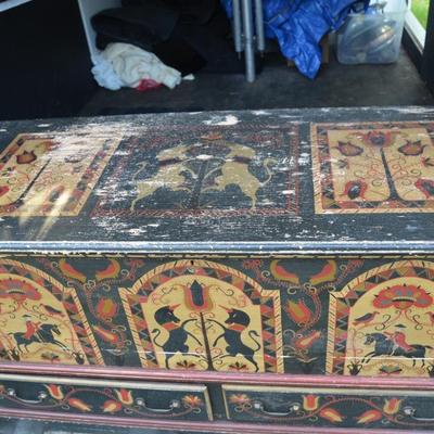 Painted Blanket chest