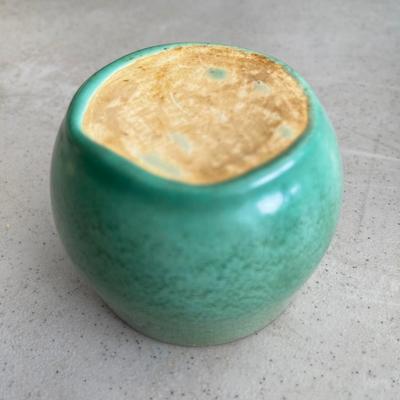 Small 2" x 2" mat green cup