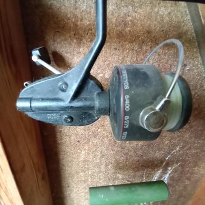 LOT 80 THREE FISHING RODS AND REELS