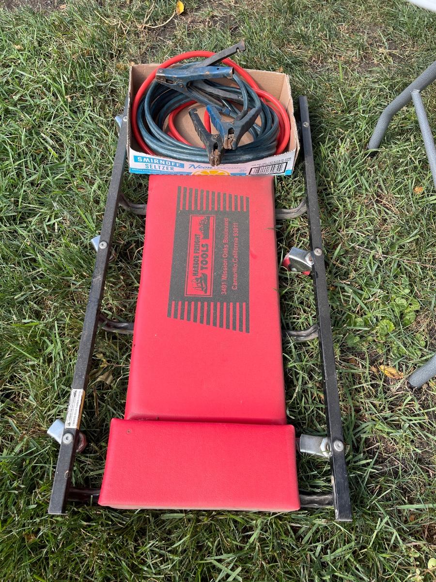 LS2Harbor Freight Creeper and Jumper Cables